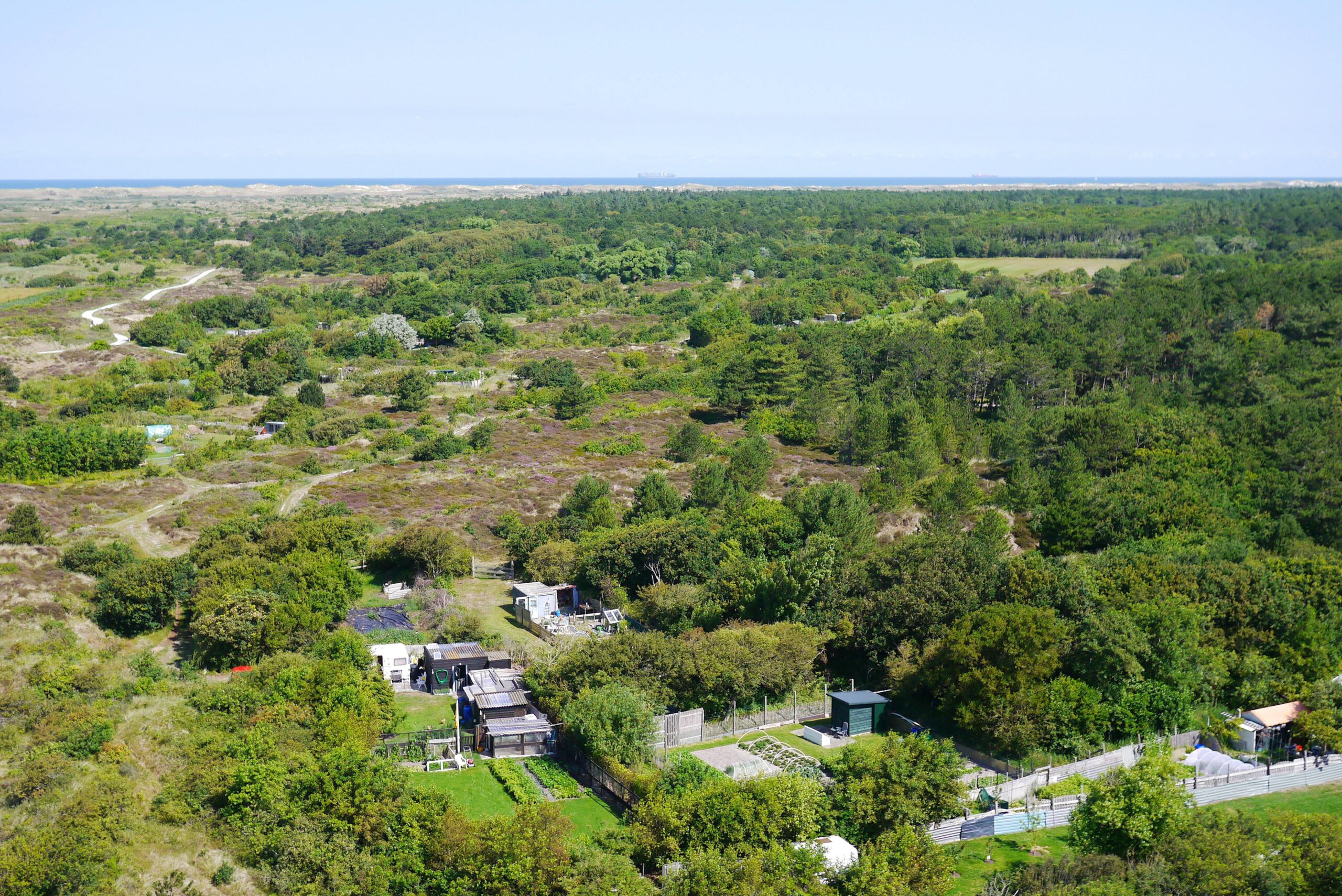 Moestuinieren op Terschelling in de duinen.